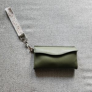 Olive Green Wrist Wallet